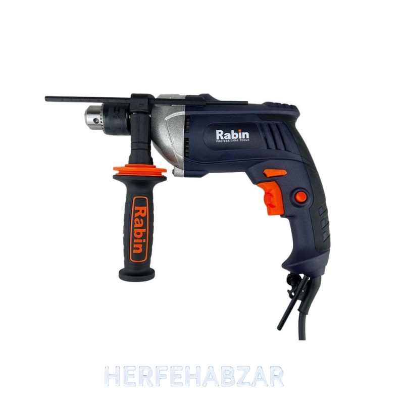 دریل چکشی 810 وات نیم تنه فلزی رابین مدل R1015